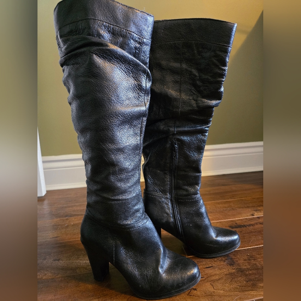 BOGO Aldo Black Leather Tall Boots